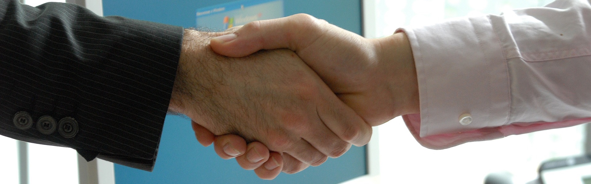 business people shaking hands